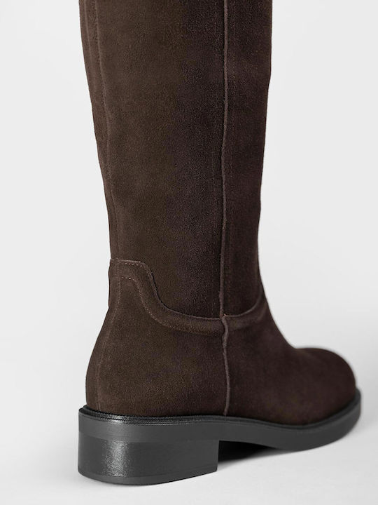 Leder Damenstiefel Braun