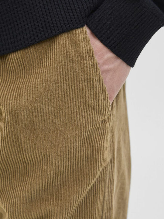 Pantaloni bărbați Chino Relaxed Fit Tabac