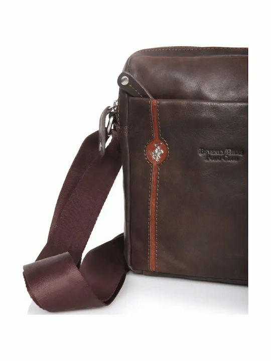 Leder Herren Tasche Schulter / Crossbody Braun