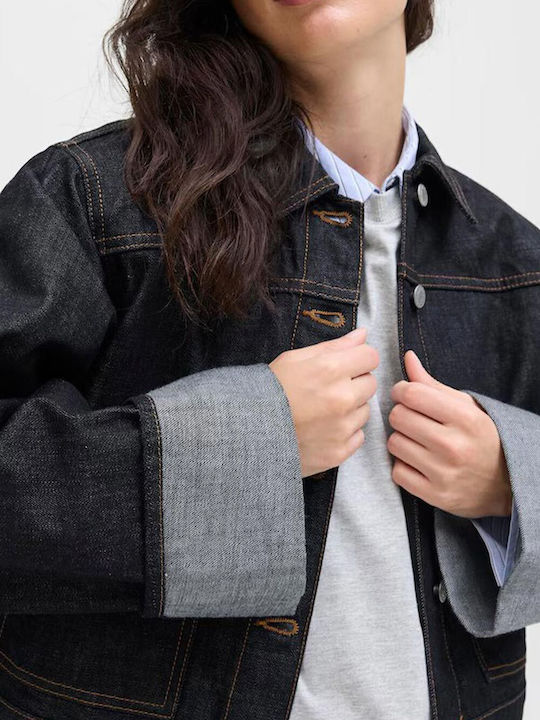 Women's Denim Jacket Dark Blue Denim