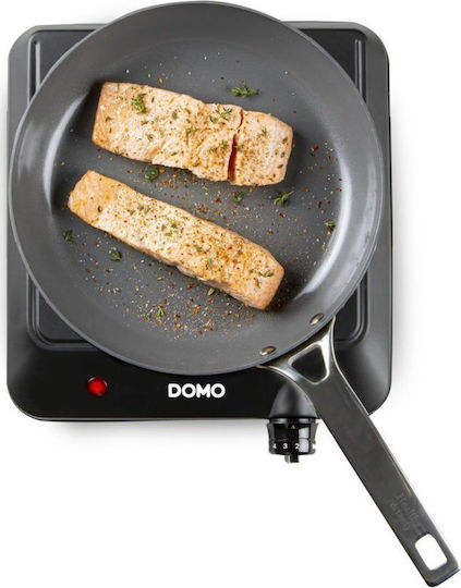 Domo Kochplatte Emaille Einzeln Schwarz