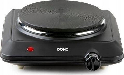 Domo Kochplatte Emaille Einzeln Schwarz