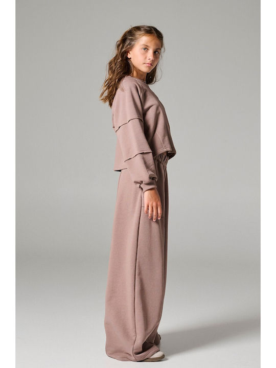 Kids Set with Pants Winter 2 Pieces Brown