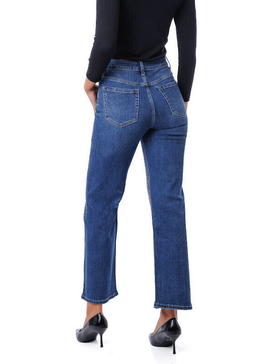 High Rise Women's Jean Pants in Straight Leg Style