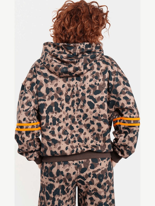 Women's Hooded Sweatshirt Brown