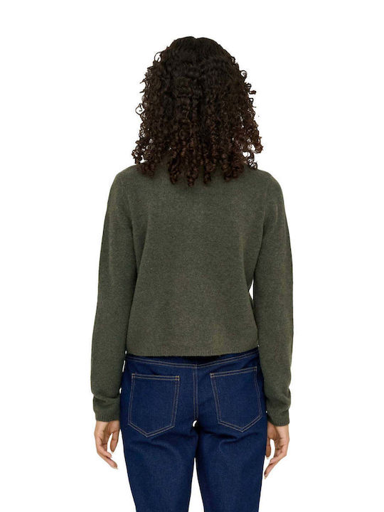 Damen Strickjacke Gestrickt Grünes