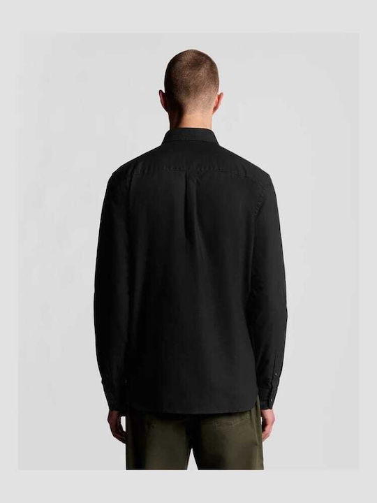 Long Sleeve Shirt In Wide Line Black