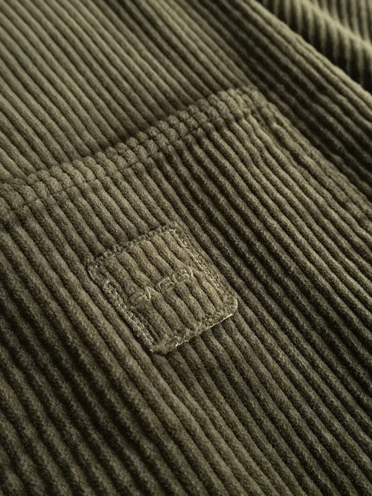 Overshirt с Дълъг Ръкав Рипсено Кадифе в Стандартна Кройка Forest Night