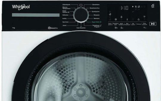 Whirlpool WSD74WBBPL Στεγνωτήριο 7kg με Αντλία Θερμότητας