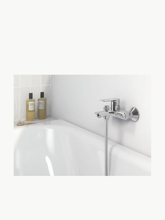 Oras Mischbatterie für Badewanne Silber