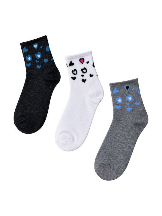 Yookie Γυναικείες Κάλτσες Πολυχρωμο 3Pack