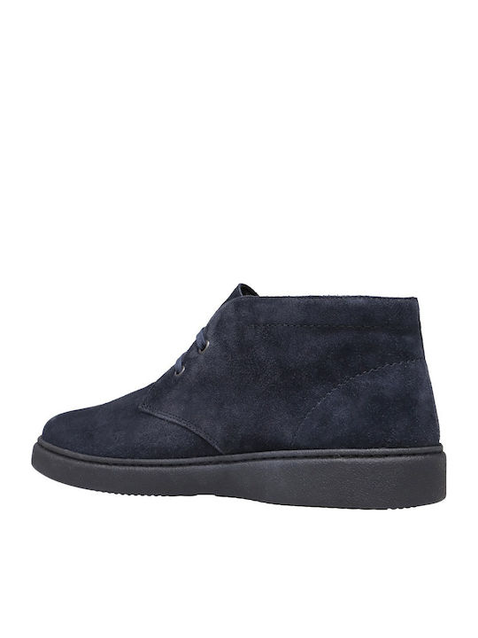 Suede Herrenstiefel Blau