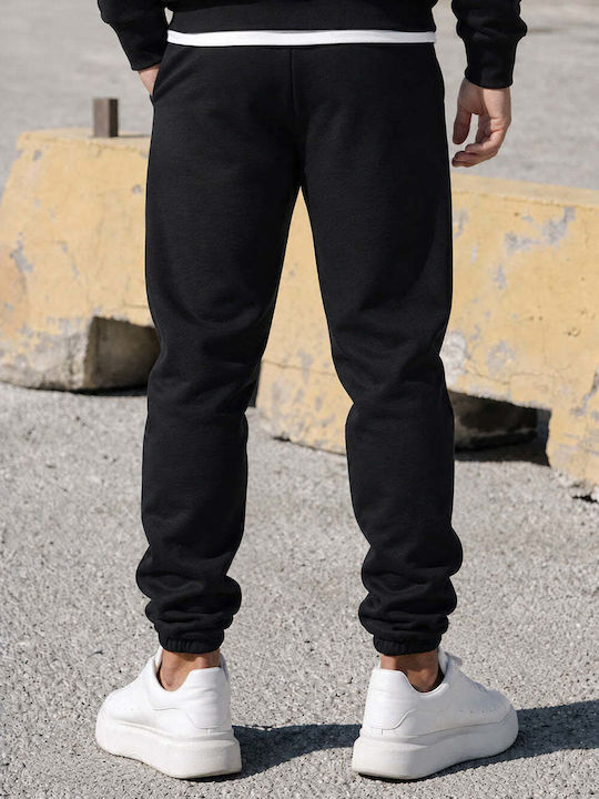 Sweatpants with Elastic Black
