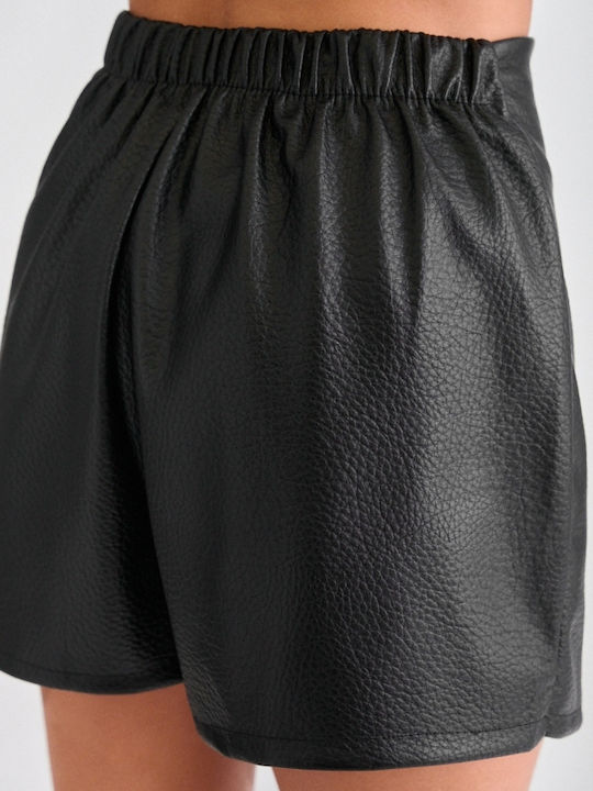 Women's Leather Skorts Black