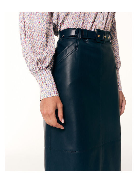 Leder Damenröcke Blau