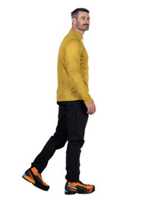Herren Fleecejacke Senf