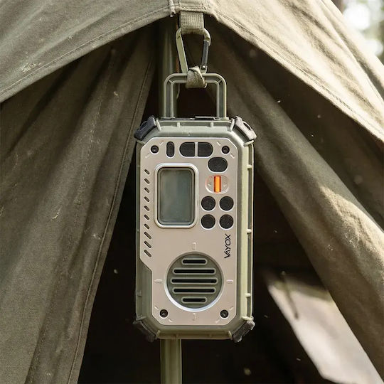 Vayox 1402973 Radio Portabil Solar cu Bluetooth și USB Verde