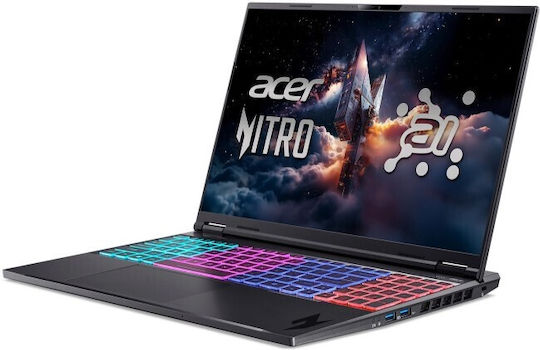 Acer Nitro 16 AI 16" IPS QHD+ 180Hz Ryzen AI 300 Serie KI 9 365 64GB 2TB SSD GeForce RTX 5070 Ti Kein Betriebssystem Internationales Englisch Tastatursprache