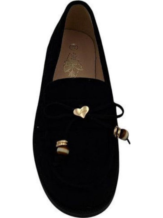 Kids Pumps & Ballerinas With Hoop & Loop Closure Fabric Black
