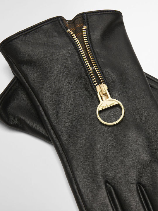 Black Women's Leather Touch Gloves