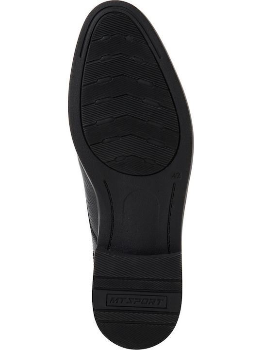 Leder Herren Oxfords Schwarz