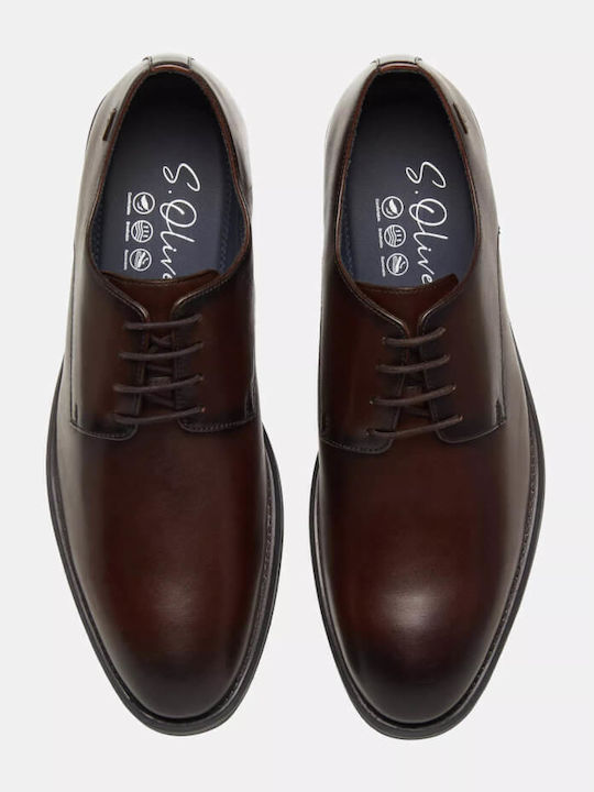 Leather Men's Casual Shoes Brown