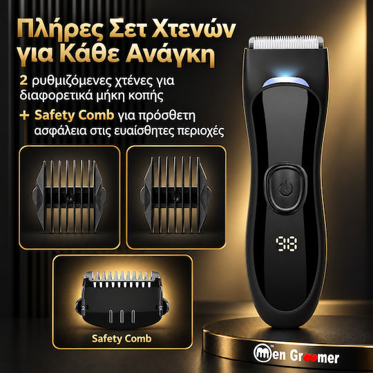 Men Groomer GET-MG-058-DH Vintage Elektrischer Rasierer Gesicht Körper Wiederaufladbar