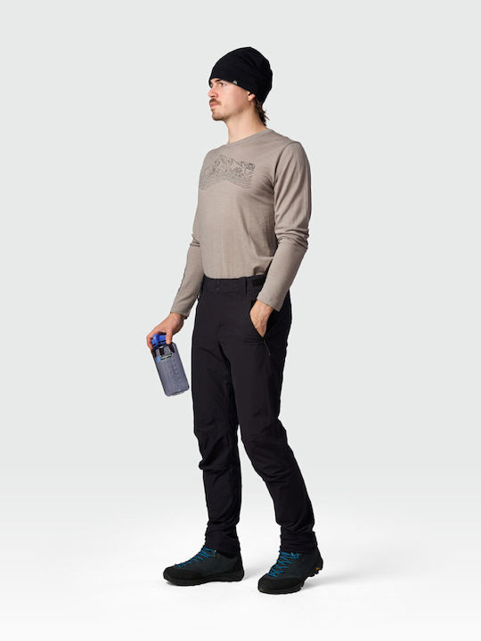 Northfinder Stretch Männliches Lang Bergsteigerhose Schwarz