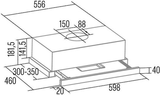 Cata TFH 6430 X Συρόμενος Απορροφητήρας 60cm Inox