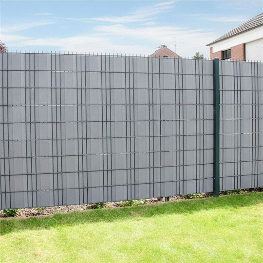 Material De Gard De Grădină Din PVC 19cm 20 Bucăți Gri
