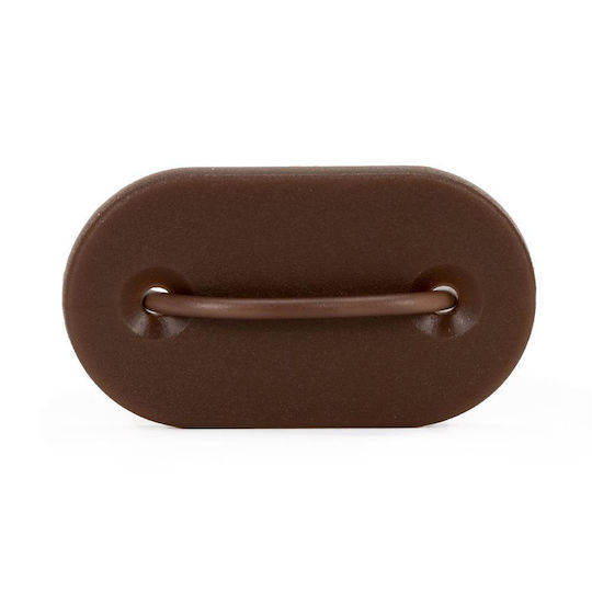 Material De Construcție Pentru Garduri De Grădină Din PVC 3.4x2x15 Cm Maro