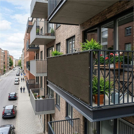 Мрежа / Плат Сенник Кафяв 1x5м 180гр/м²