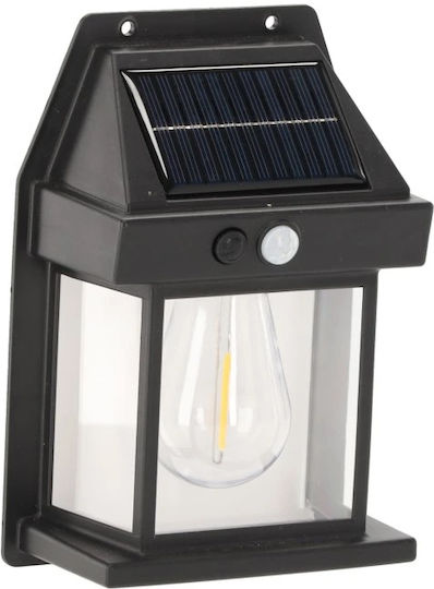 Lampă Solară 1W 500lm cu Senzor de Mișcare și Fotocelul 12x17x6εκ.
