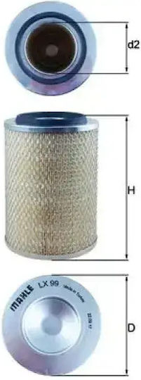 Mahle Original Filtru De Aer Lx 99