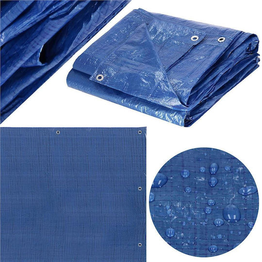 Round Waterproof Tarpaulin 60gr/m² With Diameter 2m Light Type Blue