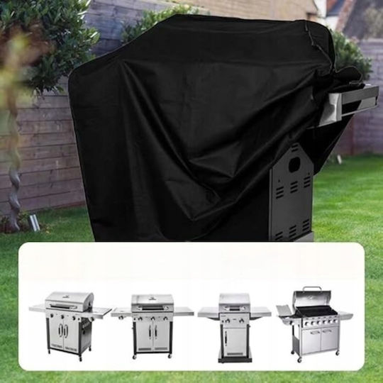 Husă Pentru Grătar Neagră din Oxford cu Protecție UV 117x61x145cm
