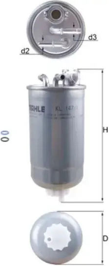 Mahle Filtru Original De Benzină Kl 147/1d