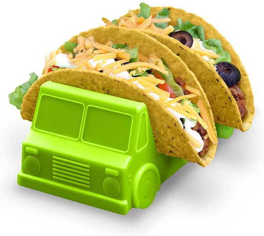 Taco Halter Flippy Bus Modell 14 X 7.5 X 6.5 Cm Aus Pp Grüne