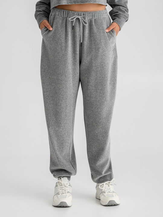 Sweatpants Jogger Velvet Grey Melange