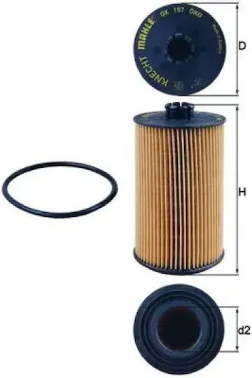 Mahle Original Ox 157d Oil Filter