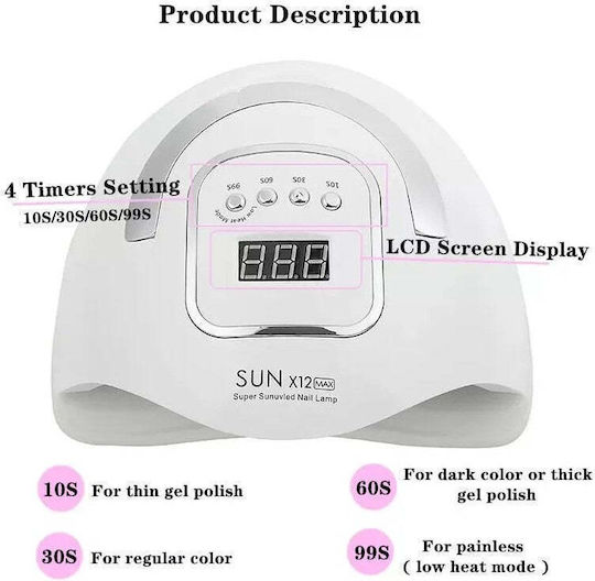 SUN ONE UV Lampă unghii UV 280W roz