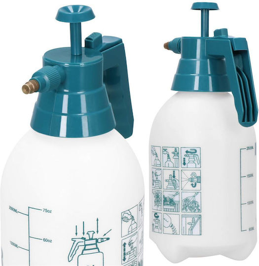 Pulverizator cu Presiune cu Capacitate de 2l în Culoare Albă