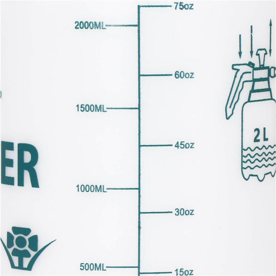 Pulverizator cu Presiune cu Capacitate de 2l în Culoare Albă