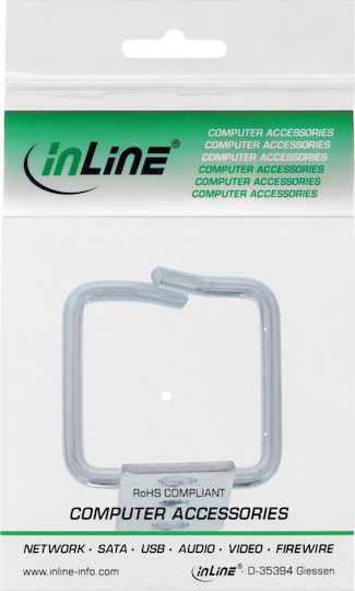InLine Метален поцинкован държач за организация на кабели 40x40mm