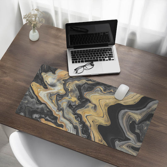 Tastatură De Birou Cu Marmură Și Accesorii 90x45 Cm