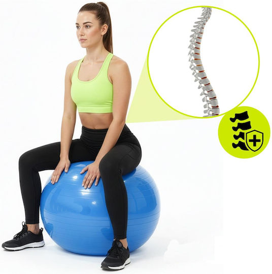 Μπάλα Pilates 0.7kg σε Μπλε Χρώμα