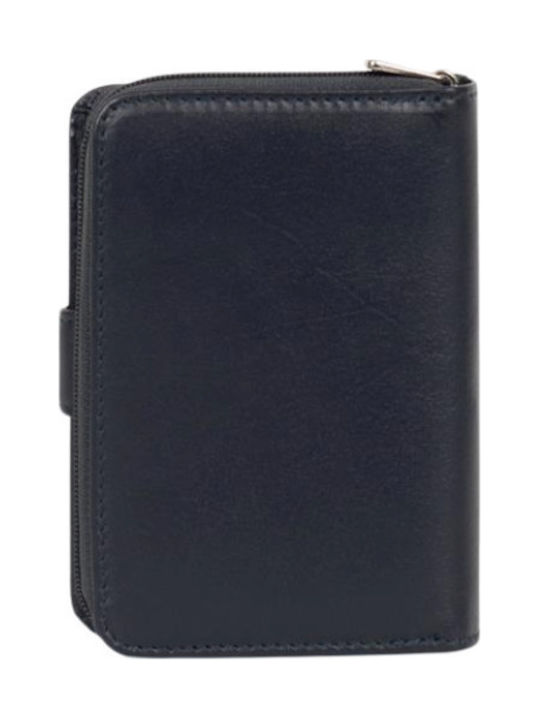 Естествена Кожа Дамски Портфейл с RFID Син