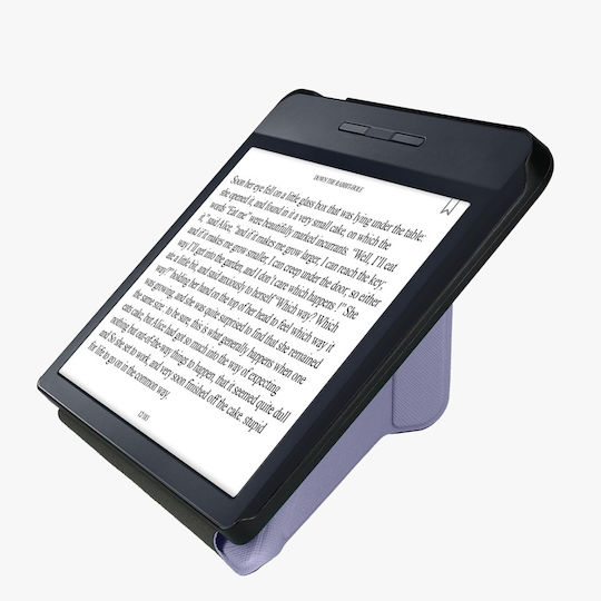Husă Pliabilă Suport Închidere Magnetică Compatibilă Kobo Libra H2o Piele Artificială Pu Protecție Completă Față-Spate Lavandă
