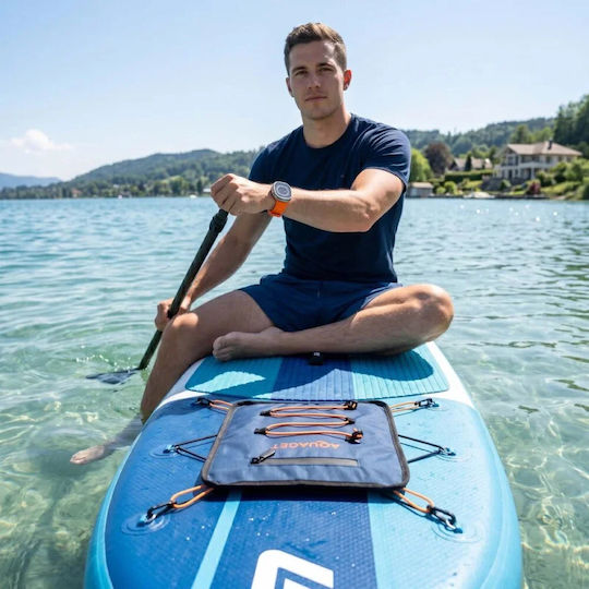 Geantă Impermeabilă Accesorii SUP Buzunar Telefon Sistem De Prindere Cu Corzi Elastice 28x30 Cm Albastru Marin