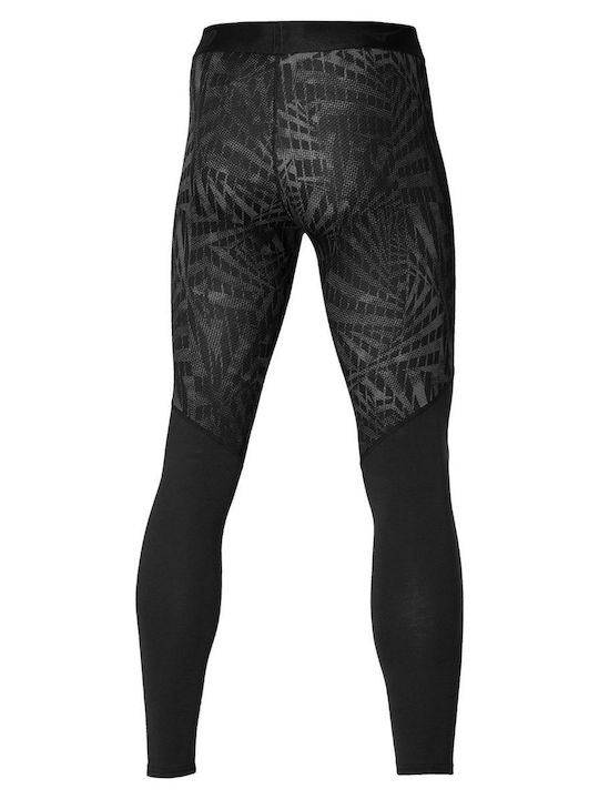 Mizuno Herren Thermounterwäsche Hose Schwarz